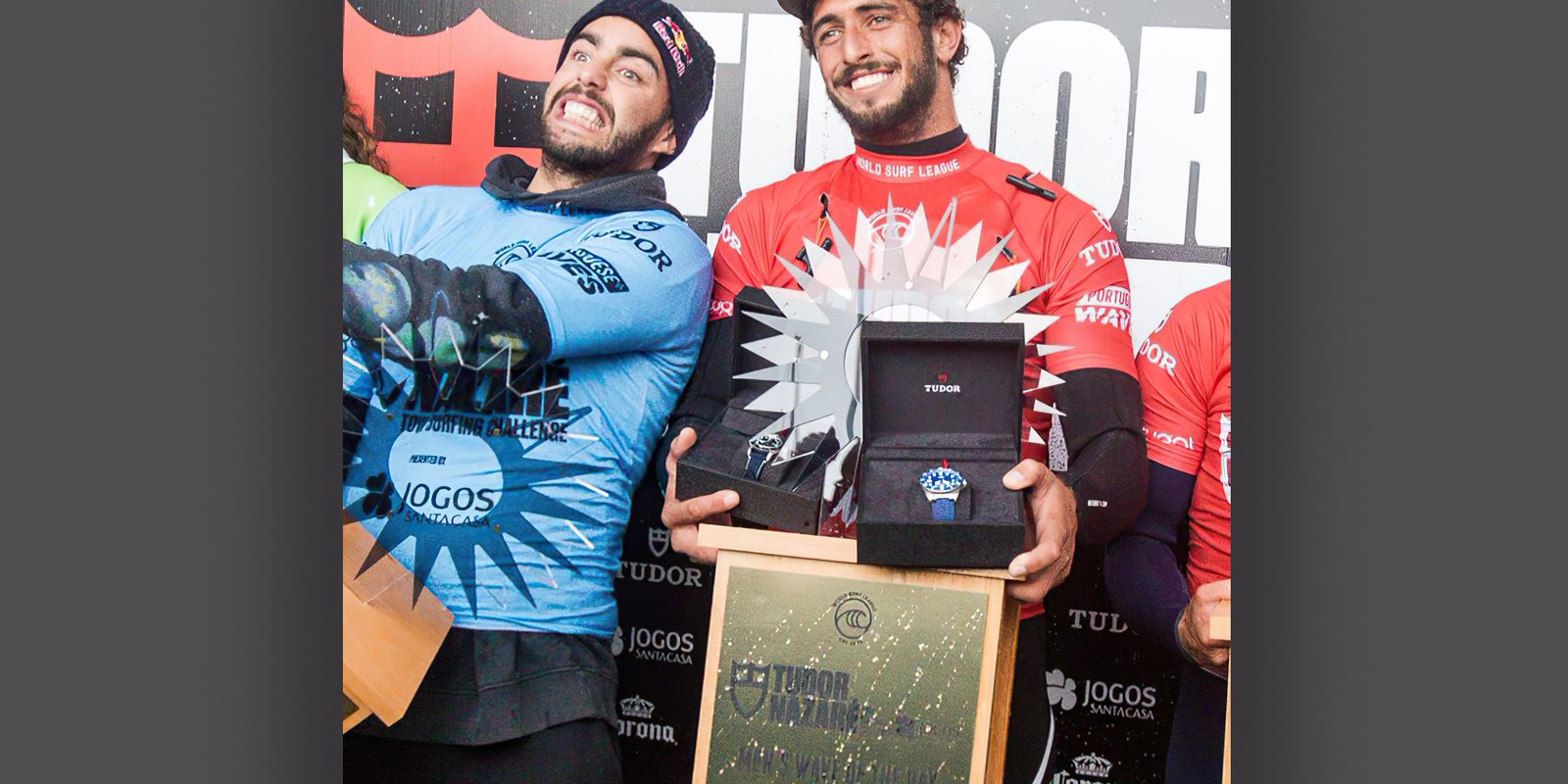 Scooby e Lucas Chumbo vencem competição de ondas gigantes em Nazaré