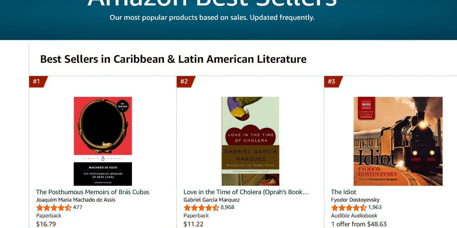 Edição em inglês de Brás Cubas é o livro latino mais vendido na Amazon